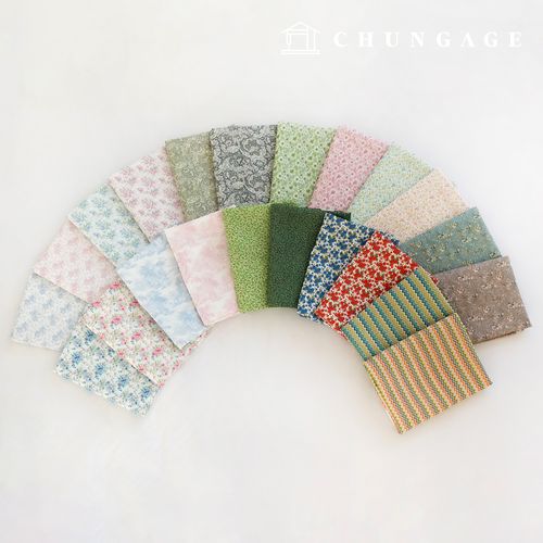 綿混紡レーヨン生地花柄フラワー広幅生地シャンブル22種