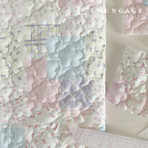 お花キルティング生地