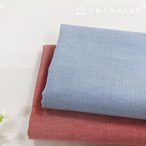 綿生地先染40カウント ヘリンボーン2種 9128