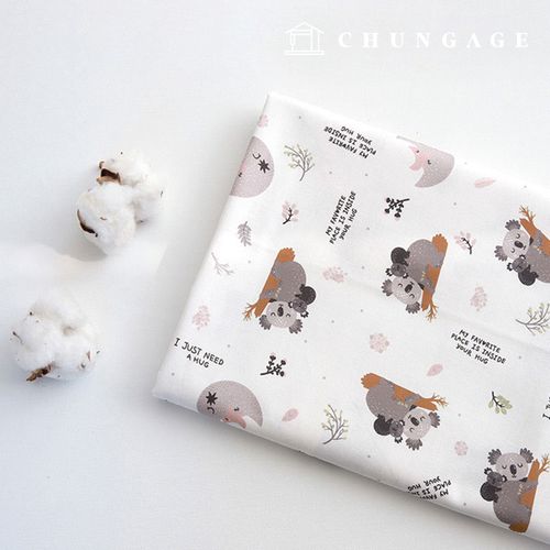 綿生地動物パタン20カウントハグミ9446