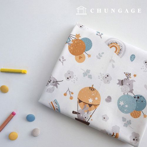 綿生地動物パタン20カウントフライハイ9442