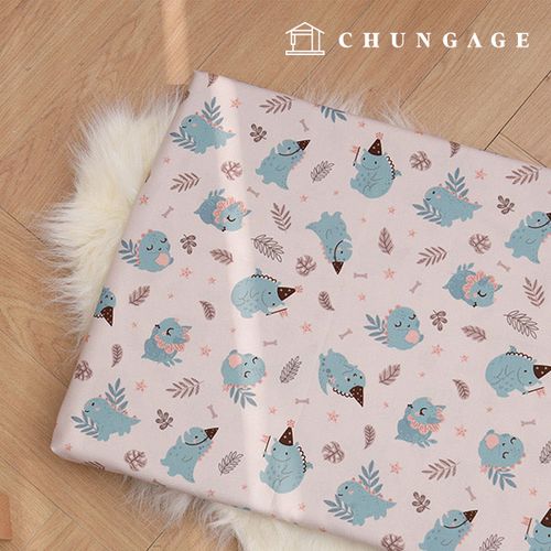 綿生地動物パタン20カウントウィドディノ9444