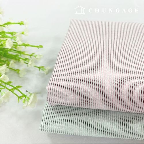 コットンストライプ生地先染40カウント チョンチョムストライプ2種 9129