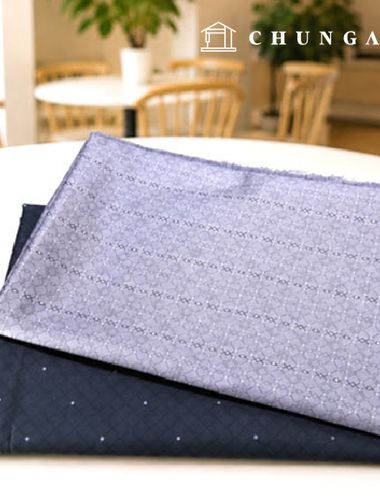 コットン 60 カウントシャチン 広幅モダンパターン 2種