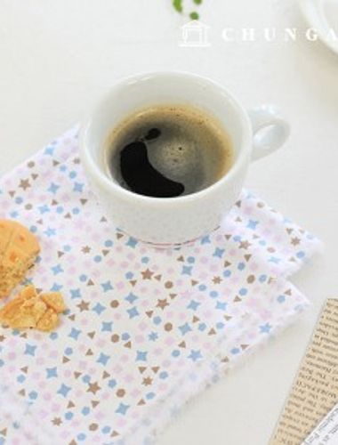 コットン生地 コットン20カウント 平織り 紫色の香りラビドビー