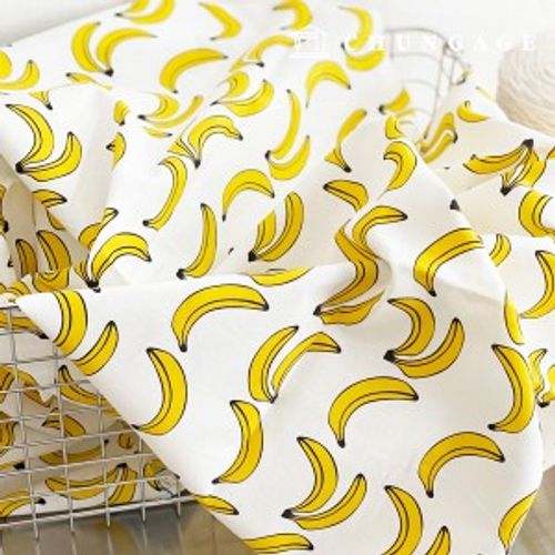 コットン生地コットン20カウントバナナ