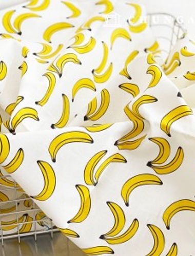 コットン生地コットン20カウントバナナ