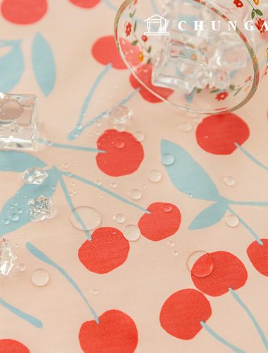 防水布チェリーラミネート防水布TPUチェリーブルーム