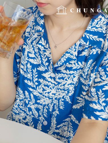 綿生地葉生地広幅トロピカルビンテージバヌアツ3種