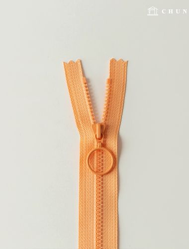 ビスロン リング ツートーン ポイント ジッパー 25cm 杏
