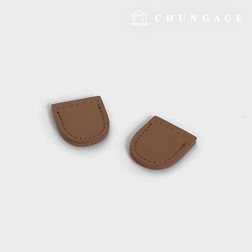 ファスナー仕上げ天然皮革カバーキャメル1ペア81857