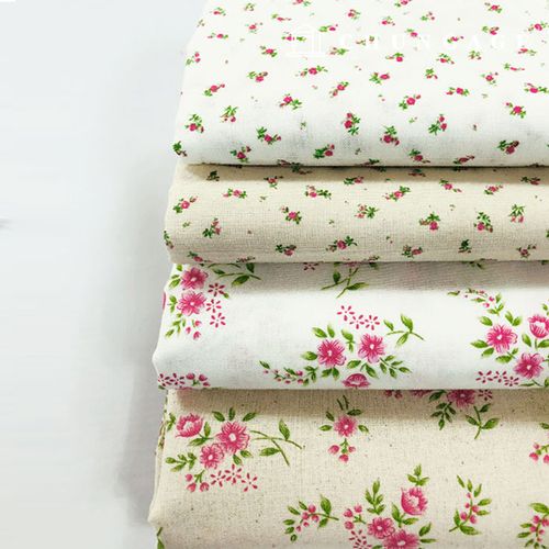 綿生地フラワー花柄パタン生地スプリングフラワー4種2335